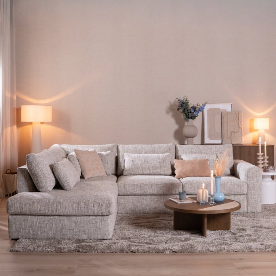 Ecksofa Kyle chenille sand grey links