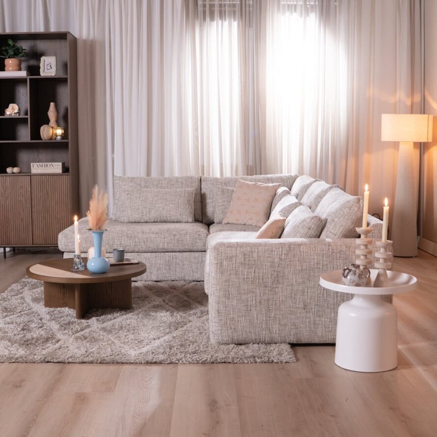 Ecksofa Kyle chenille sand grey links