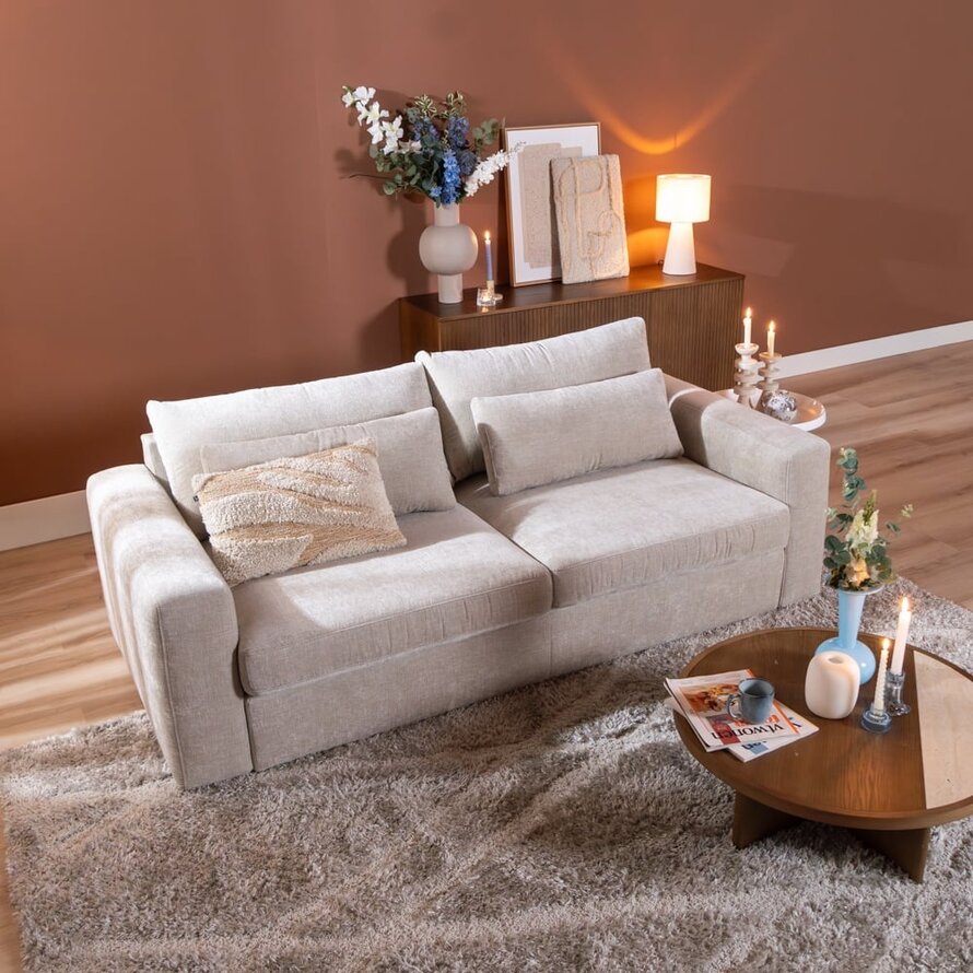 3-Sitzer Sofa Kyle Chenille Sand