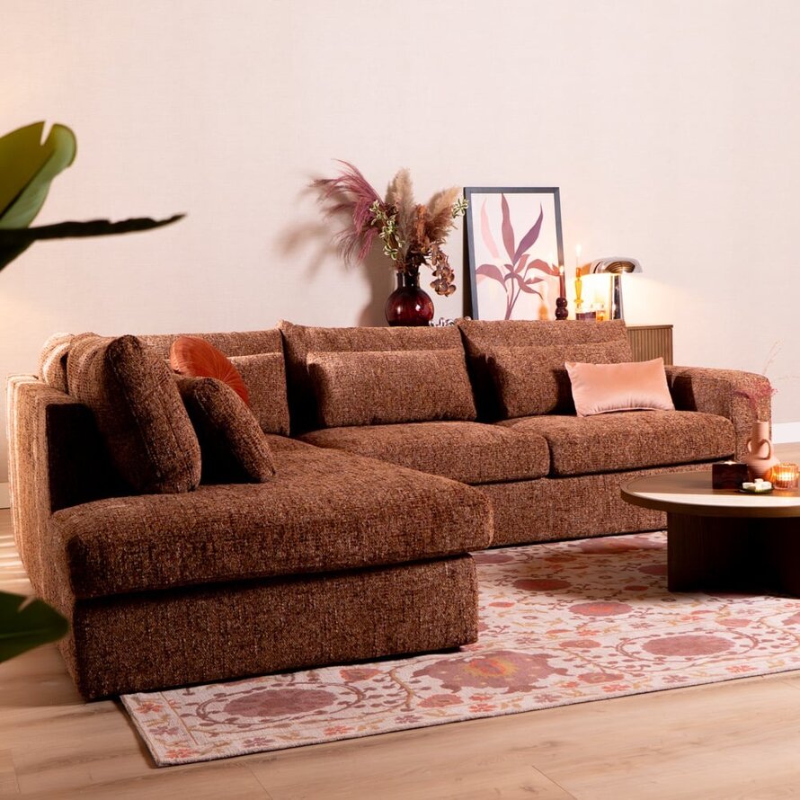 Ecksofa Kyle chenille rot links