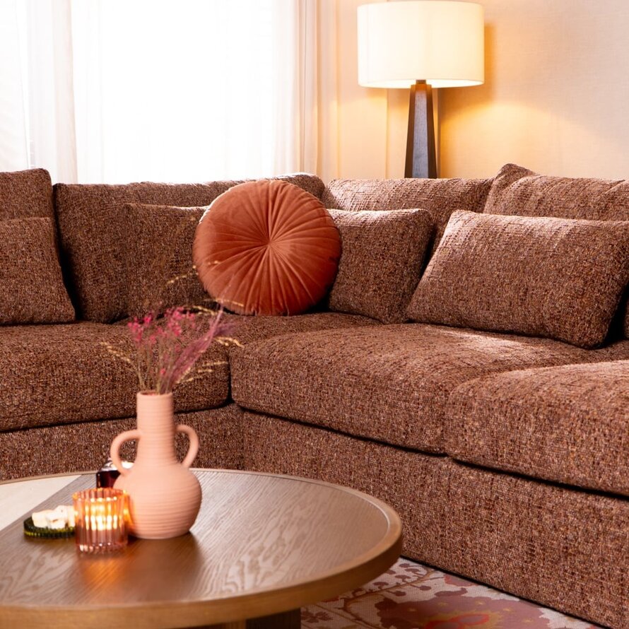 Ecksofa Kyle chenille rot links