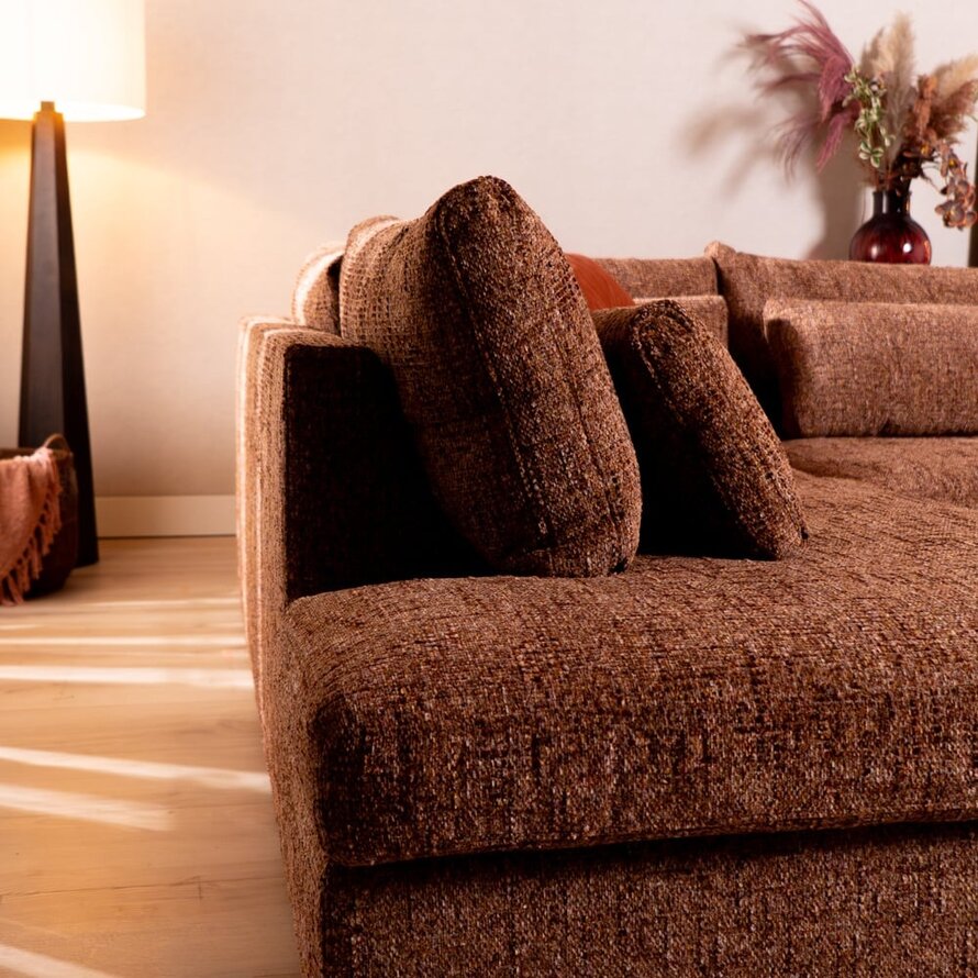 Ecksofa Kyle chenille rot links