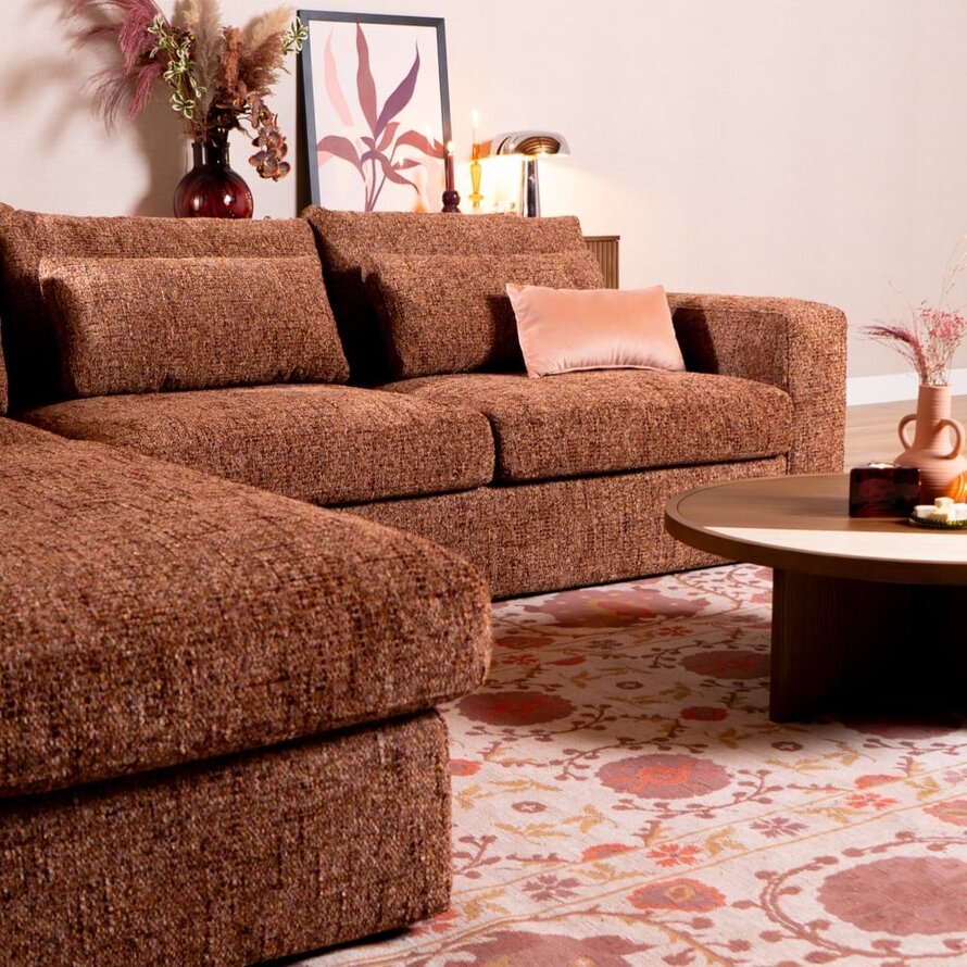 Ecksofa Kyle chenille rot links