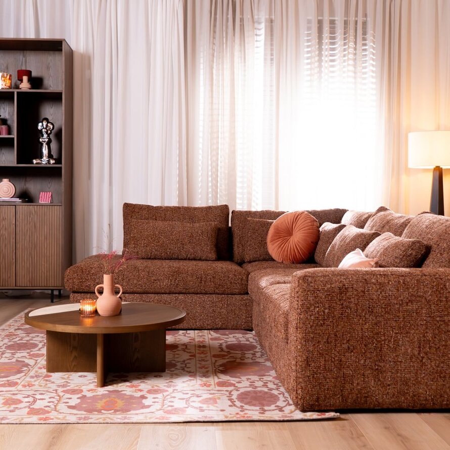 Ecksofa Kyle chenille rot links