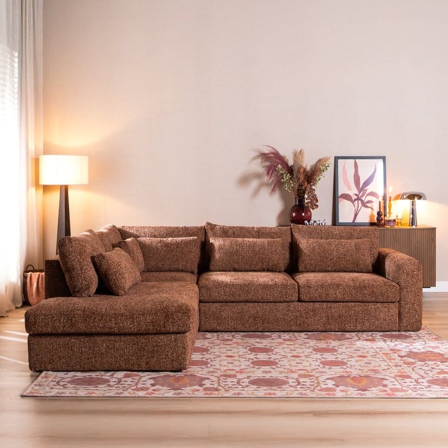 Ecksofa Kyle chenille rot links