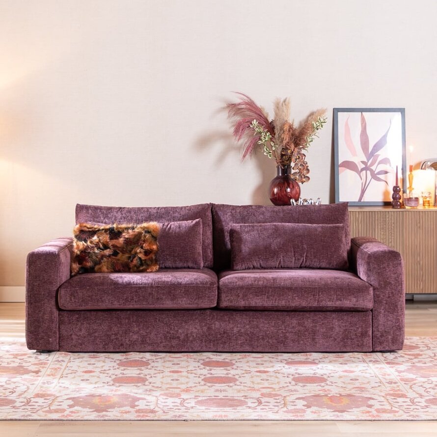 3-Sitzer Sofa Kyle Chenille lila