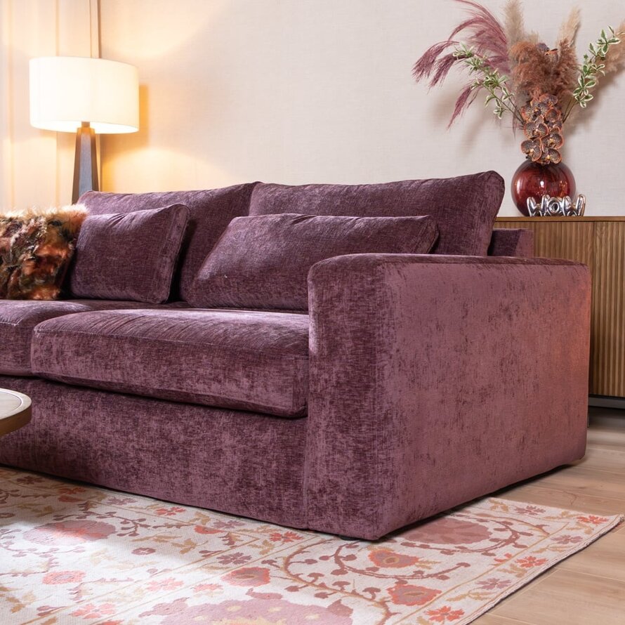 3-Sitzer Sofa Kyle Chenille lila