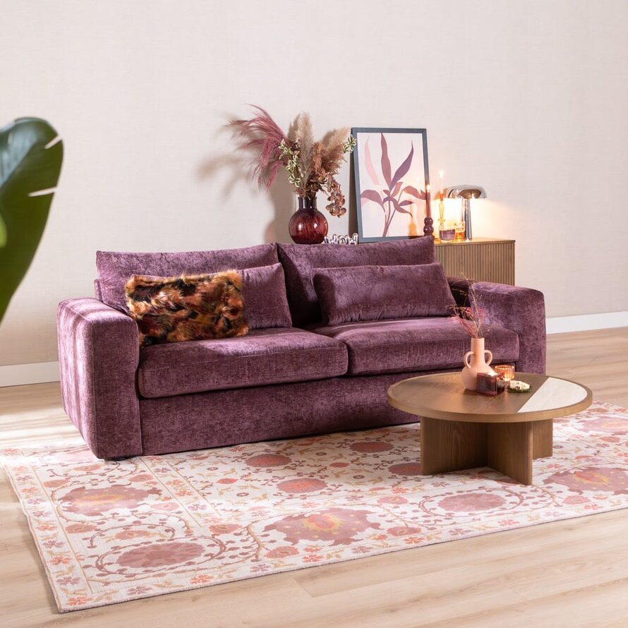 3-Sitzer Sofa Kyle Chenille lila