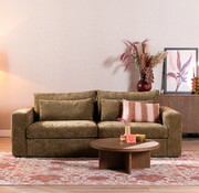 Bronx71 3-Sitzer Sofa Kyle Chenille olive grün