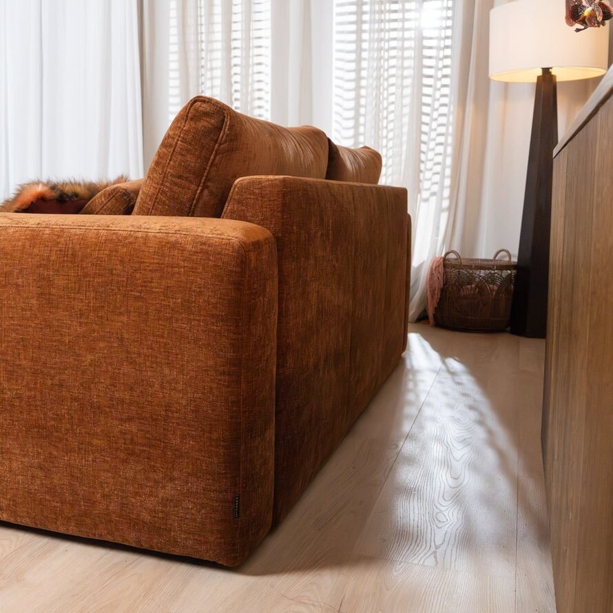 3-Sitzer Sofa Kyle Chenille Kupfer