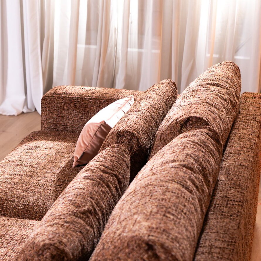 3-Sitzer Sofa Kyle Chenille rot