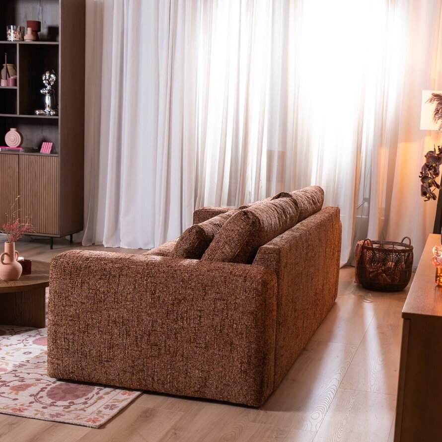 3-Sitzer Sofa Kyle Chenille rot