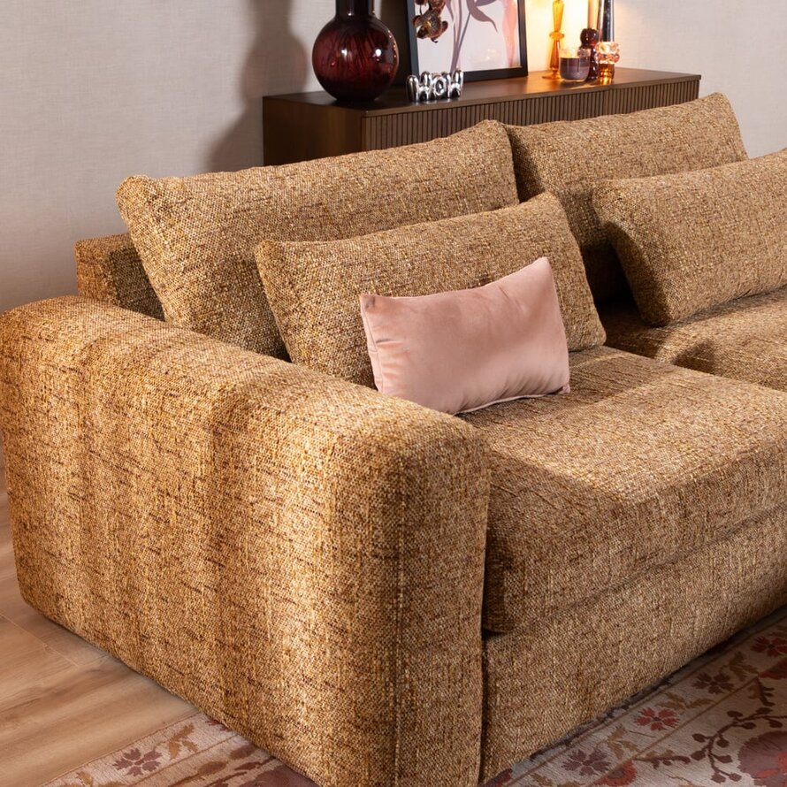 3-Sitzer Sofa Kyle Chenille ockergelb