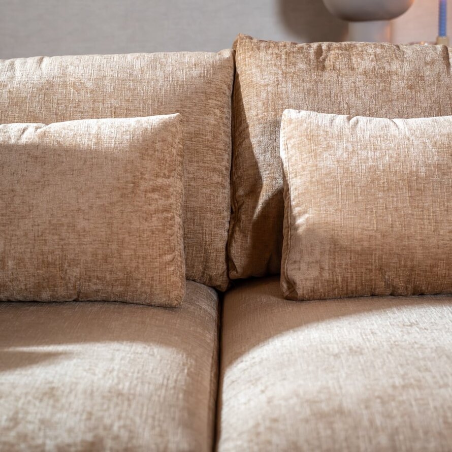 U-Sofa Kyle 6-Sitzer chenille peach