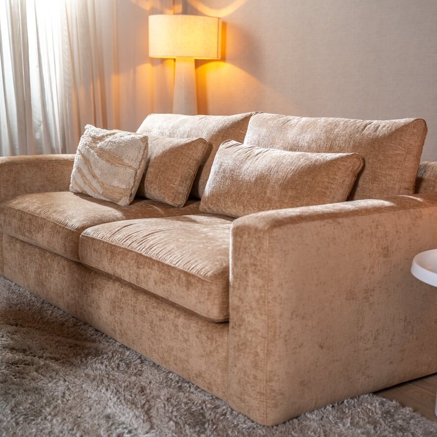 3-Sitzer Sofa Kyle Chenille peach