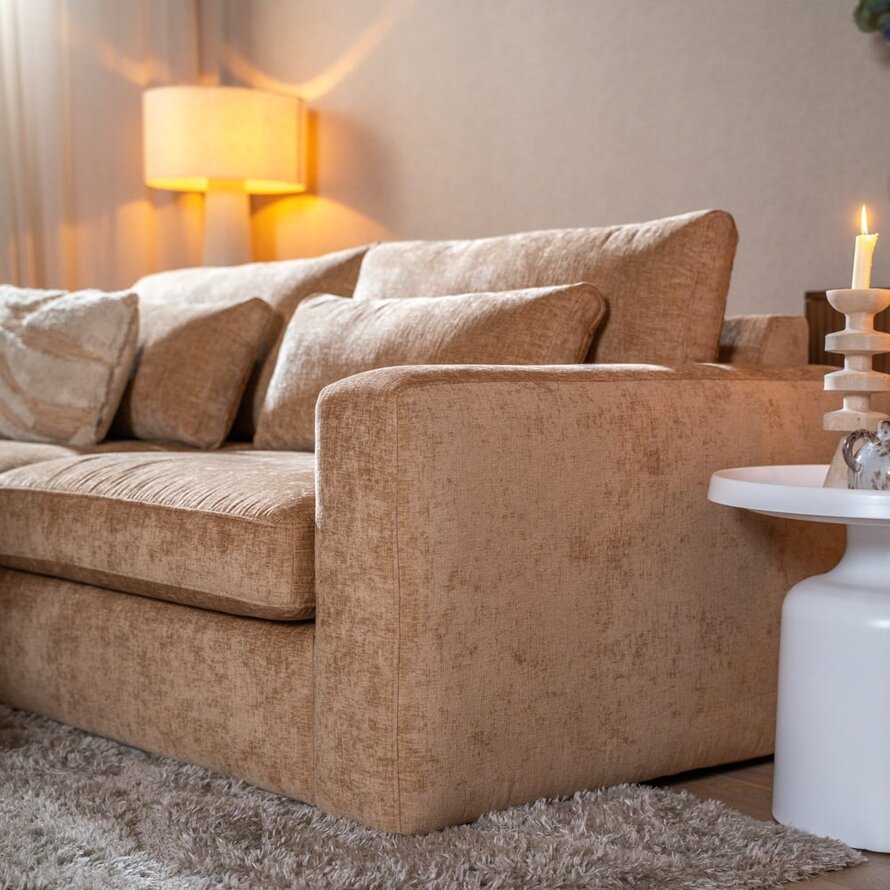 3-Sitzer Sofa Kyle Chenille peach