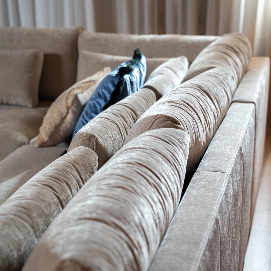 Ecksofa Kyle chenille sand links