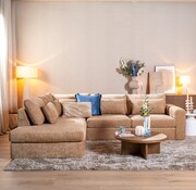 Bronx71 Ecksofa Kyle chenille peach links