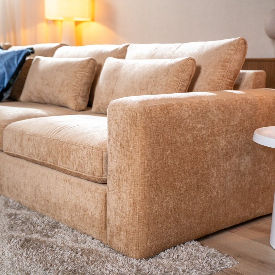 Ecksofa Kyle chenille peach links