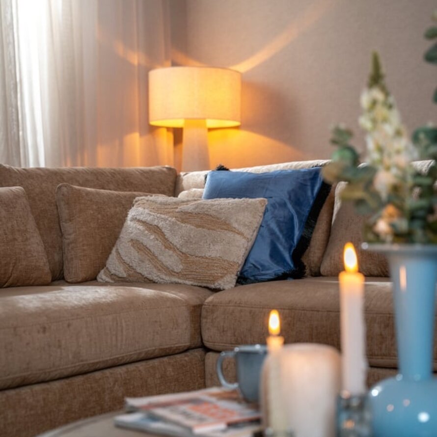 Ecksofa Kyle chenille peach links