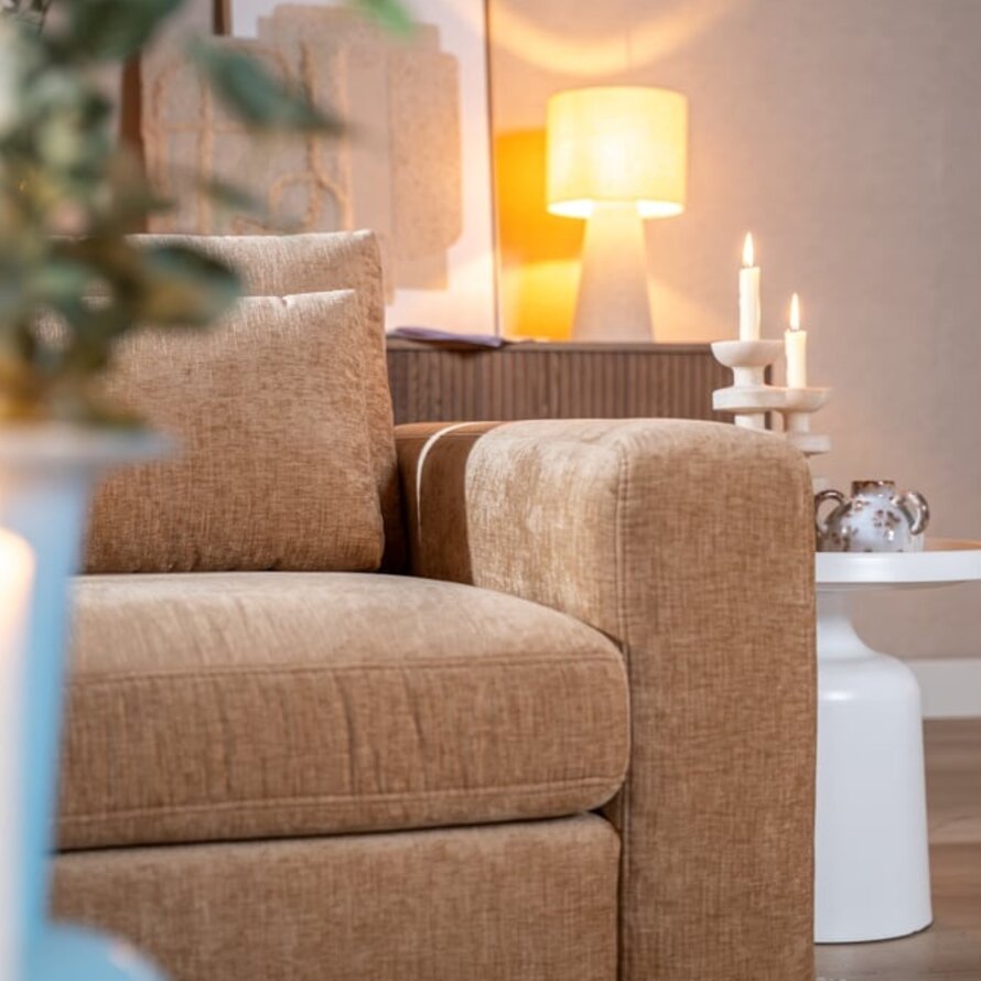 Ecksofa Kyle chenille peach links