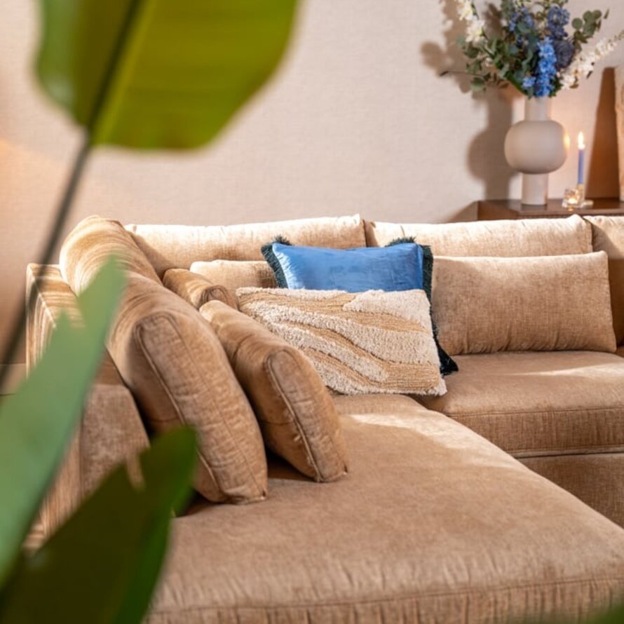 Ecksofa Kyle chenille peach links