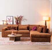 Bronx71 Ecksofa Kyle chenille kupfer rechts