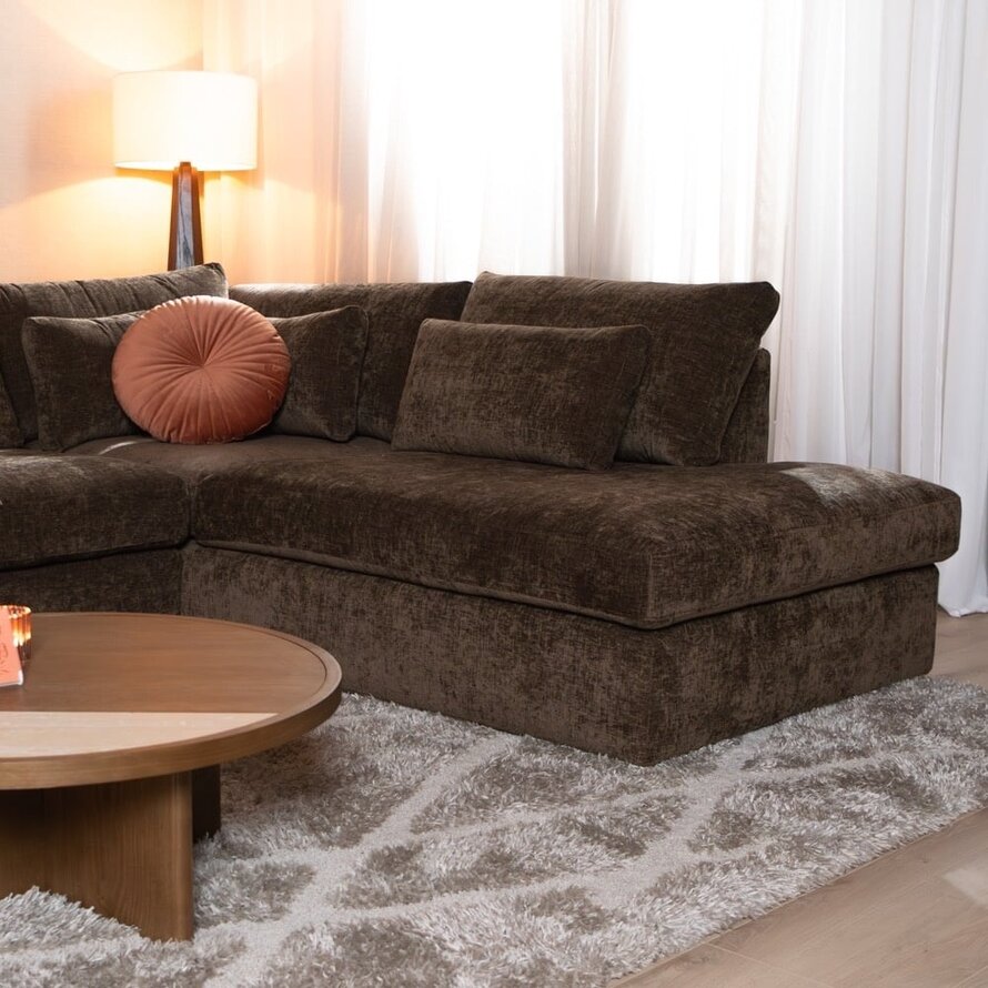 Ecksofa Kyle chenille mocha rechts