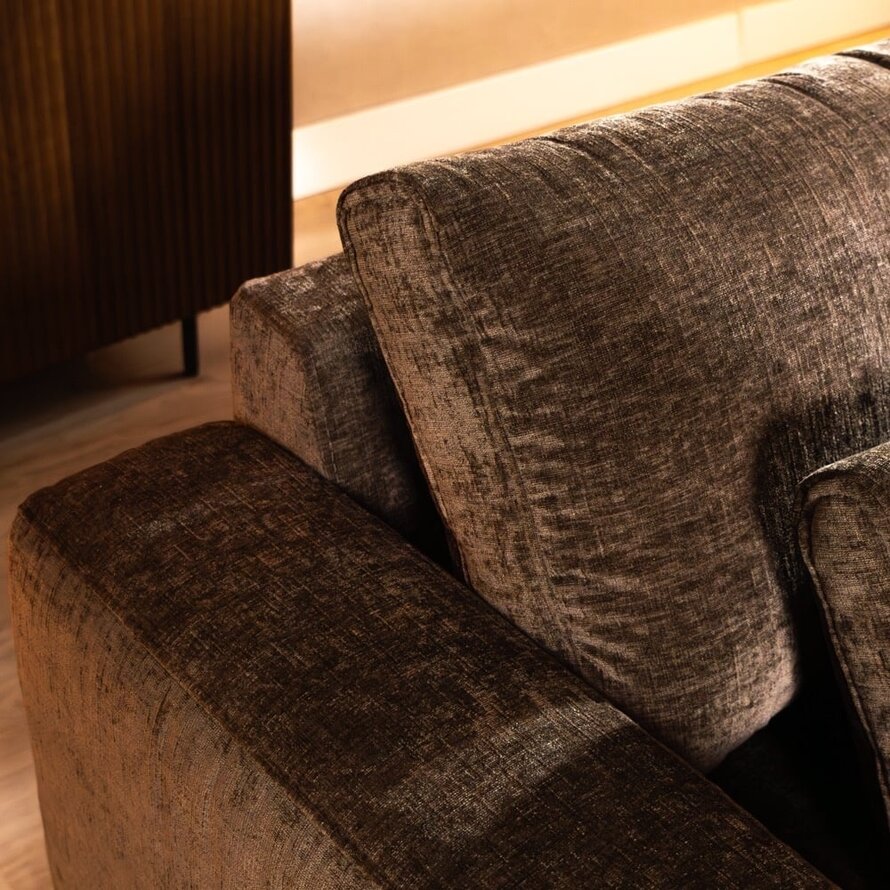 Ecksofa Kyle chenille mocha rechts