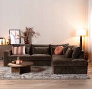 Bronx71 Ecksofa Kyle chenille mocha rechts