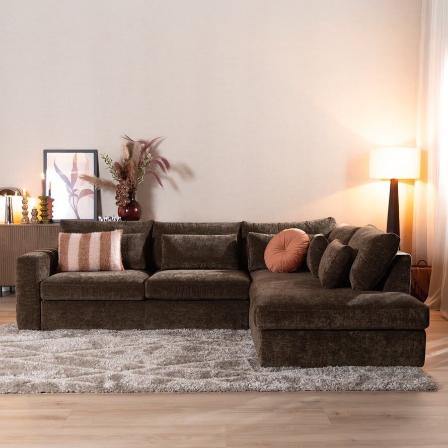 Ecksofa Kyle chenille mocha rechts