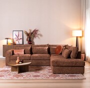 Bronx71 Ecksofa Kyle chenille rot rechts