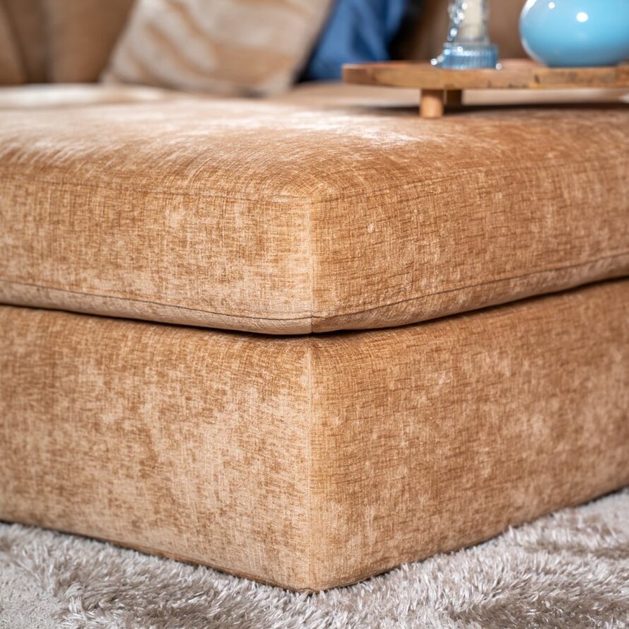 Hocker Kyle Chenille peach