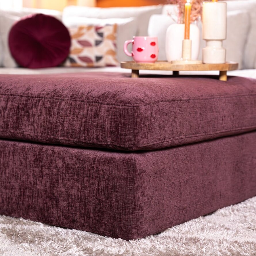 Hocker Kyle Chenille lila