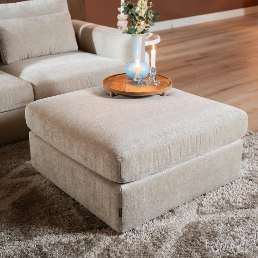 Hocker Kyle Chenille sand