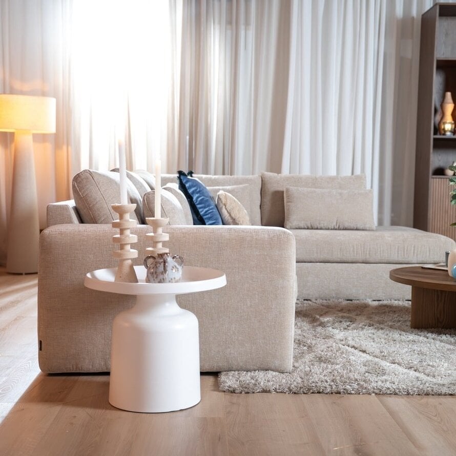 Ecksofa Kyle chenille sand rechts