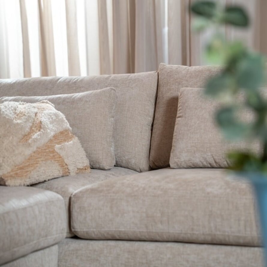 Ecksofa Kyle chenille sand rechts