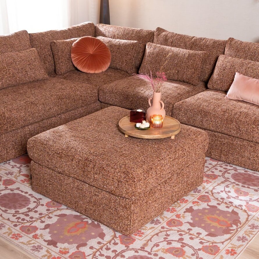 Hocker Kyle Chenille rot