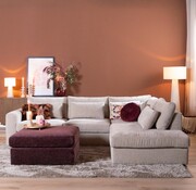 Bronx71 Ecksofa Kyle chenille sand rechts