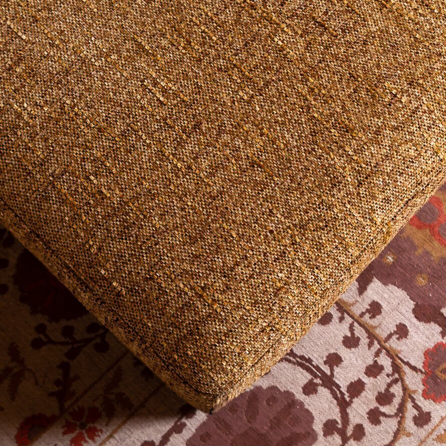 Hocker Kyle Chenille ockergelb