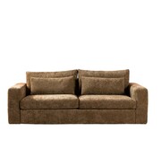 Bronx71 3-Sitzer Sofa Kyle Chenille olive grün
