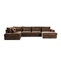 U-Sofa Kyle 6-Sitzer chenille mocha