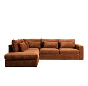 Bronx71 Ecksofa Kyle chenille kupfer links