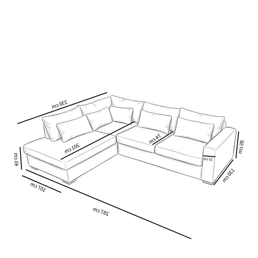 Ecksofa Kyle chenille mocha links