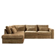 Bronx71 Ecksofa Kyle chenille olive grün links