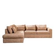 Bronx71 Ecksofa Kyle chenille peach links