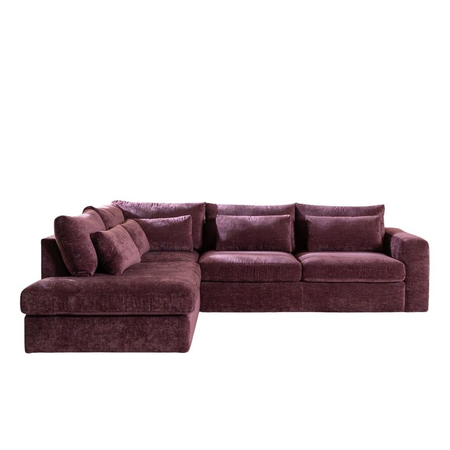 Ecksofa Kyle chenille lila links