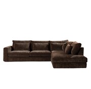 Bronx71 Ecksofa Kyle chenille mocha rechts