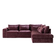 Bronx71 Ecksofa Kyle chenille lila rechts