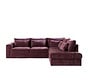 Ecksofa Kyle chenille lila rechts